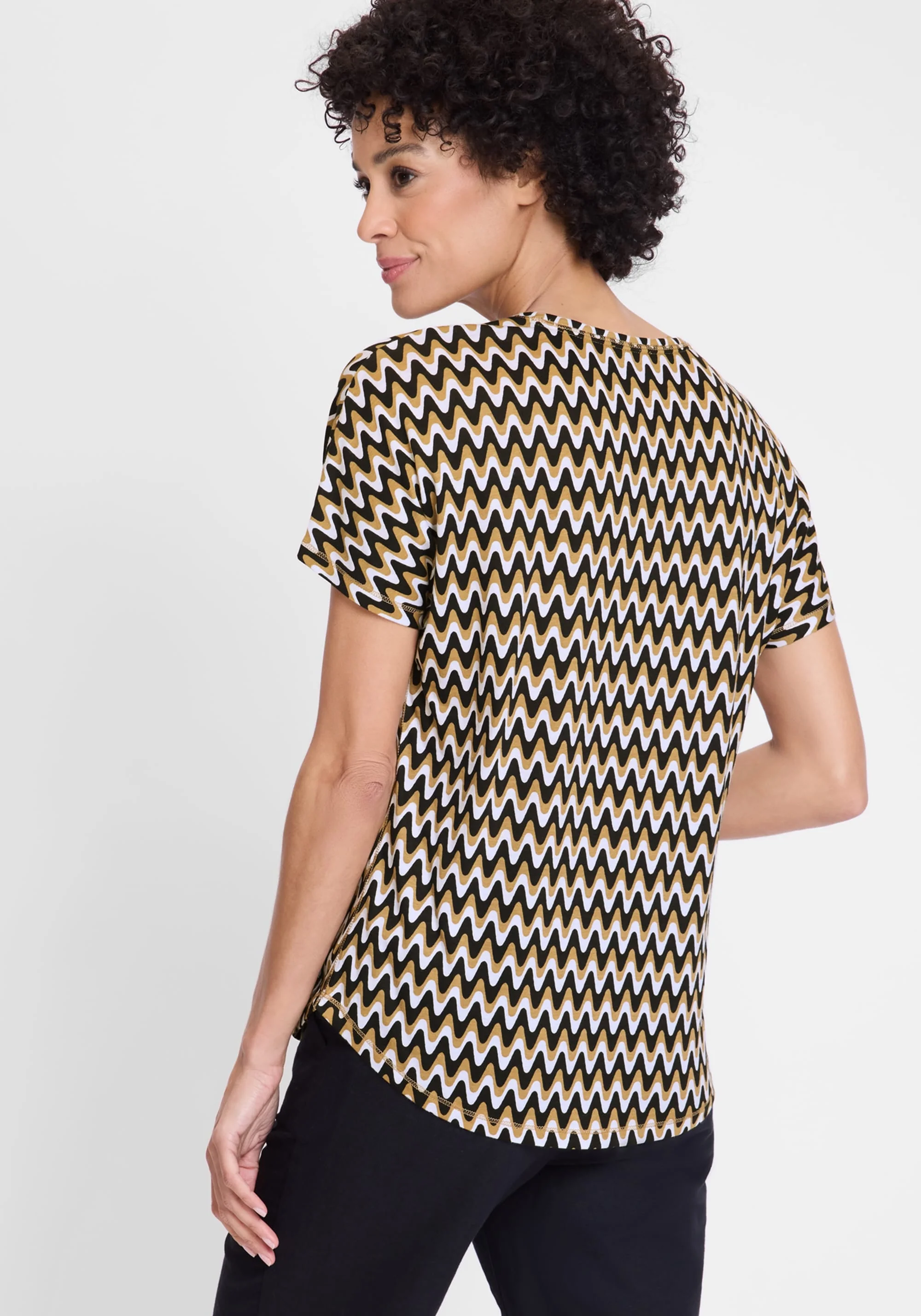 Waved Striped T-Shirt - Image 2