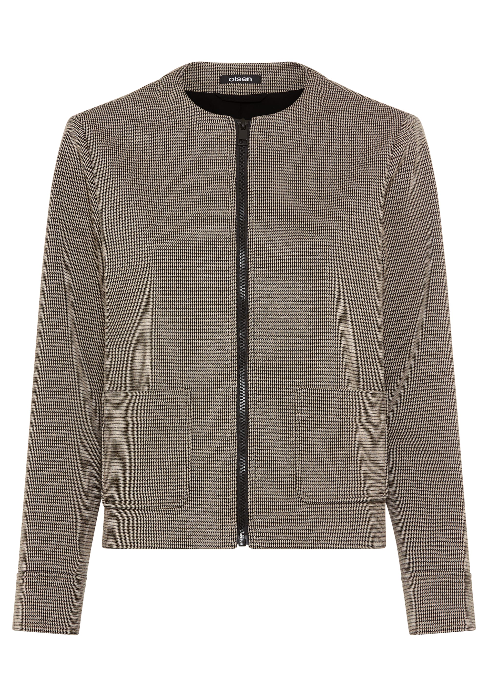 Zip Front Check Jacket - Image 6
