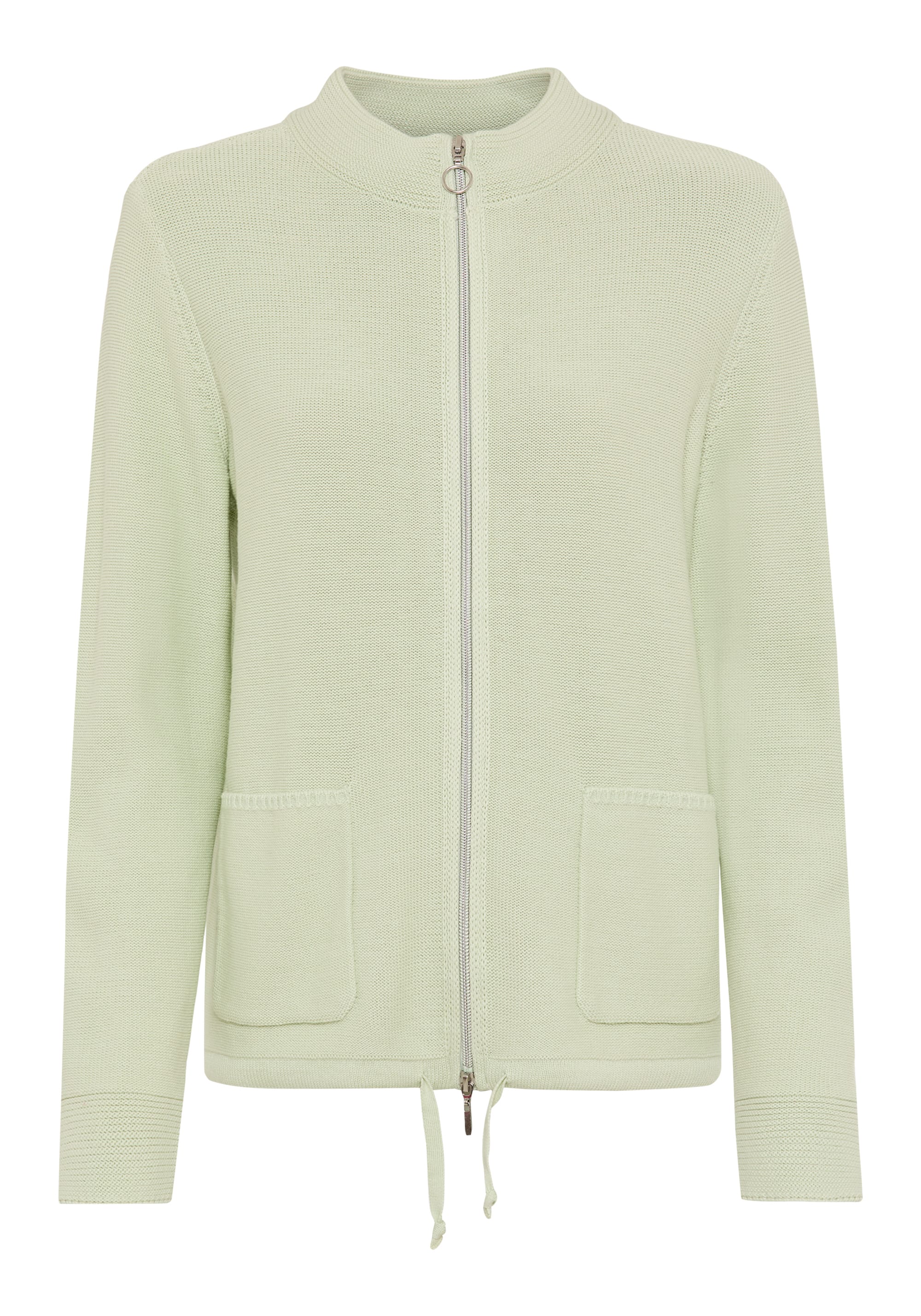 Zip Front Mock Cardigan - Image 2